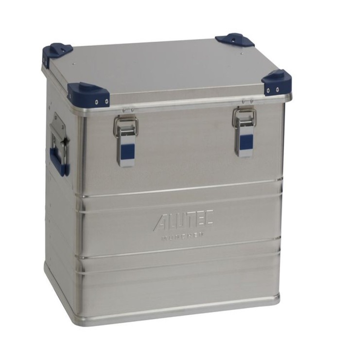 Caisse aluminium Viso avec coins en PP capacité 73L - Superposable