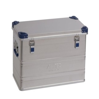 Caisse aluminium Viso avec coins en PP capacité 92L - Superposable