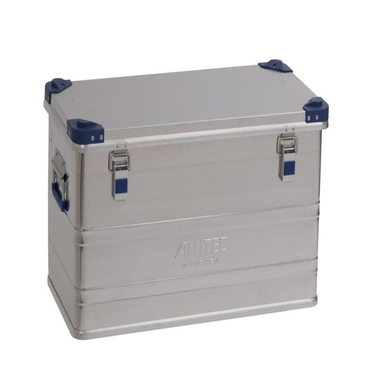 Caisse aluminium Viso avec coins en PP capacité 92L - Superposable
