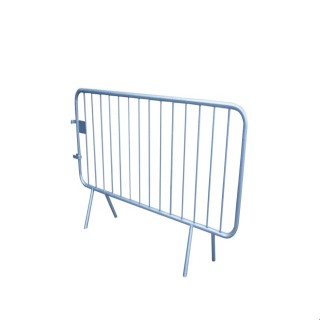 Barrières police Viso acier galva 14 barreaux avec plaque (lot de 5 barrières)