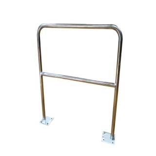 Barrière sécurité Viso avec platine et fixations - tube Ø 40 mm - Inox 304