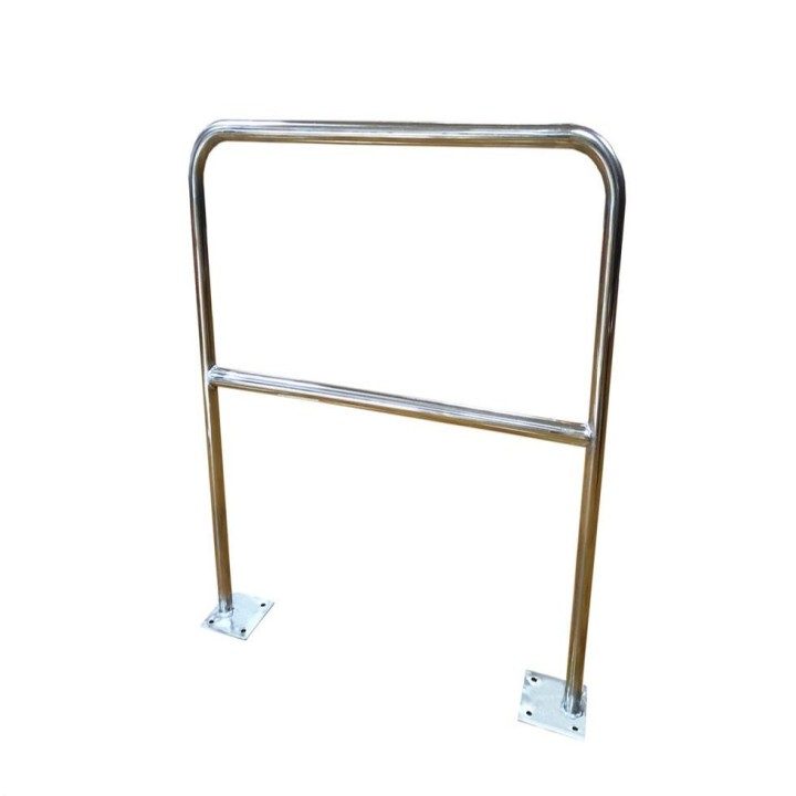 Barrière sécurité Viso avec platine et fixations - tube Ø 40 mm - Inox 304