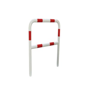 Barrière de sécurité Viso à sceller - tube Ø 60mm - rouge-blanc L1000 x H1200 mm
