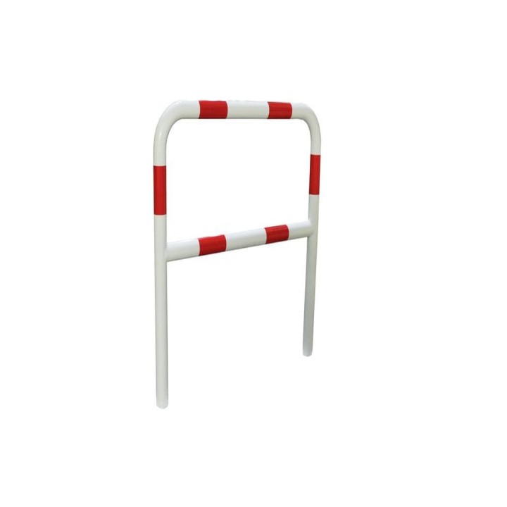 Barrière de sécurité Viso à sceller - tube Ø 60mm - rouge-blanc L1000 x H1200 mm