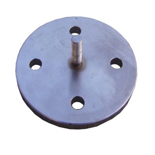 Base à fixer Viso sur le sol pour poteaux série BSF100-150 - Inox
