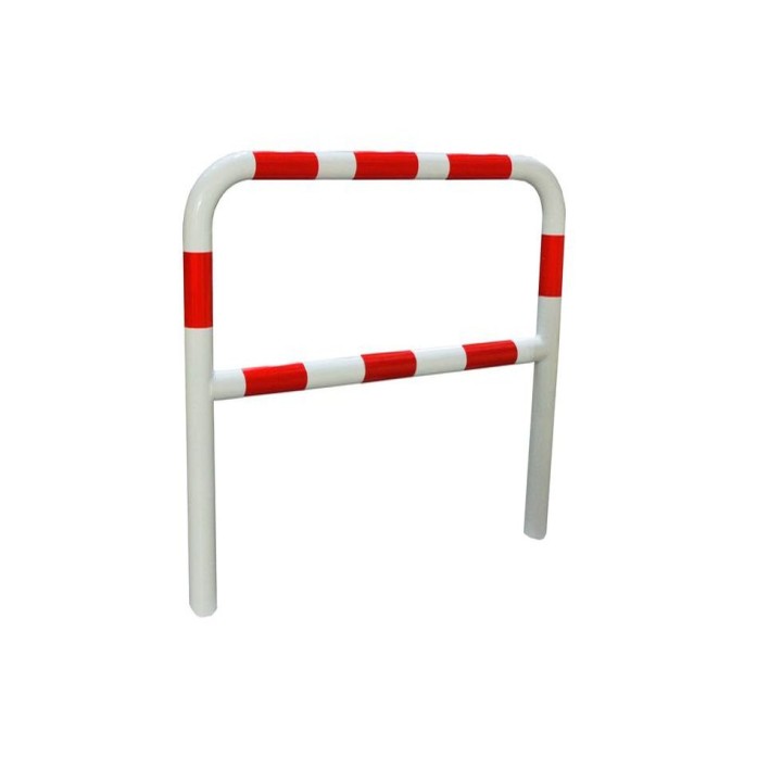 Barrière de sécurité Viso à sceller - tube Ø 60mm - rouge/blanc L2000 x H1200 mm