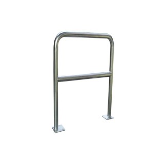 Barrière sécurité Viso avec platine - tube Ø 60 mm - galvanisé L 1000 x H1000 mm