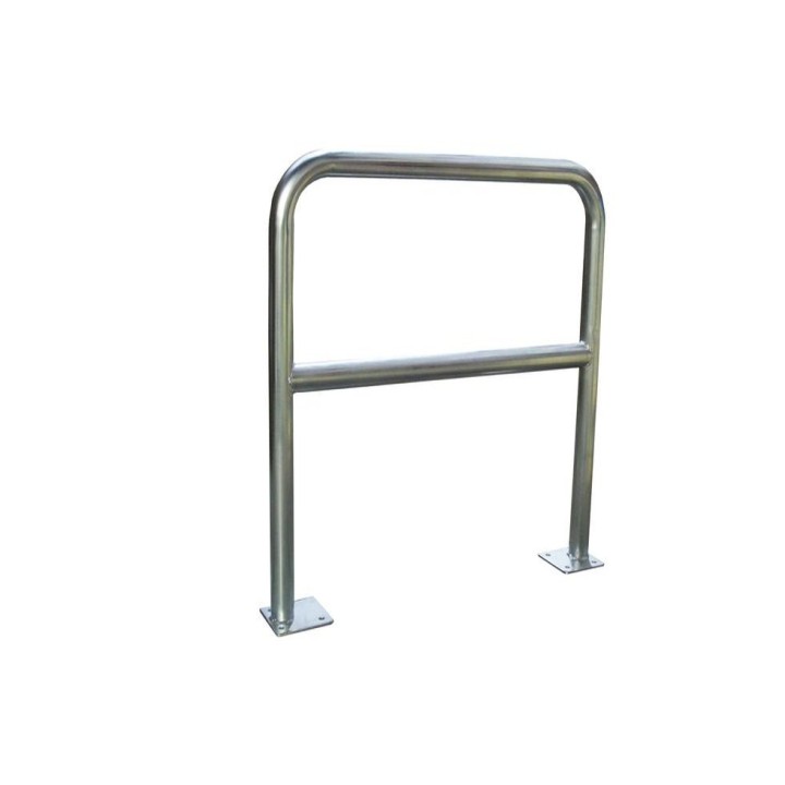 Barrière sécurité Viso avec platine et fixations - tube Ø 40 mm - galvanisé L 1500 x H1000 mm