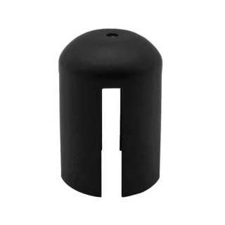 Adaptateur seul acier plastifié noir pour panneau de poteau Viso RECO