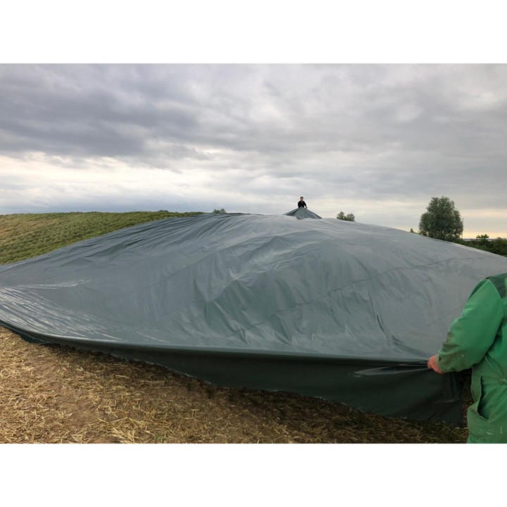 Film d'ensilage barrière à l'oxygène Silo2Block 7 couches noir vert - Plastika Kritis - bobine XL 50 m