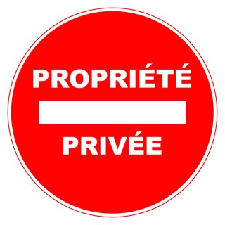 Panneau PVC Viso : PROPRIETE PRIVEE - lot de 5