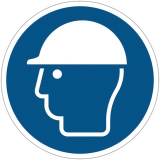 Panneau PVC Viso : CASQUE DE PROTECTION OBLIGATOIRE - lot de 5
