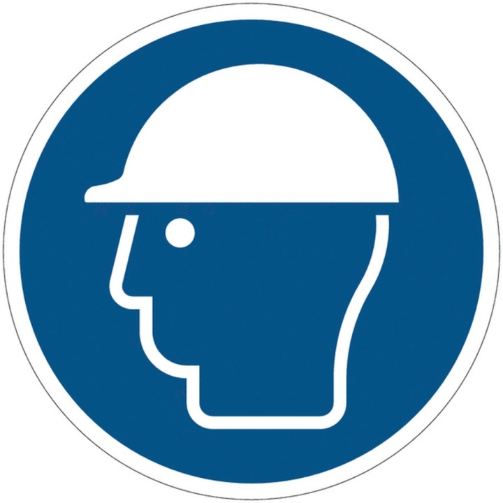 Panneau PVC Viso : CASQUE DE PROTECTION OBLIGATOIRE - lot de 5