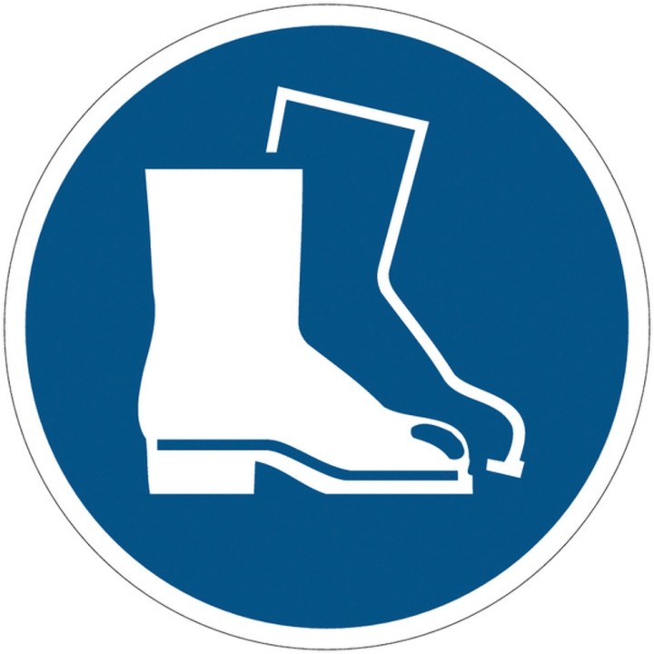 Panneau PVC Viso : CHAUSSURES DE SECURITE OBLIGATOIRE - lot de 5