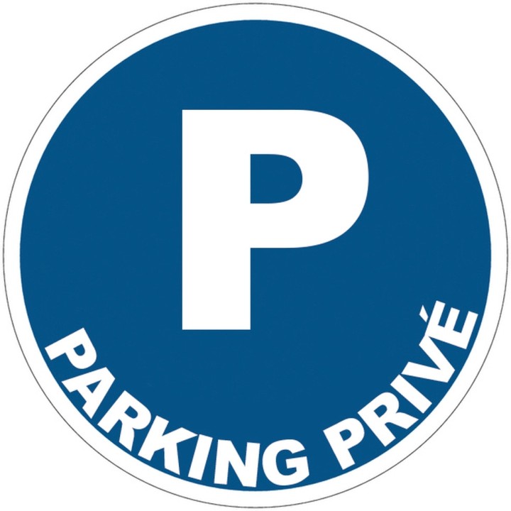 Panneau PVC Viso : PARKING PRIVE - lot de 5