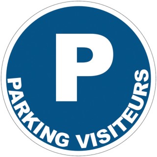 Panneau PVC Viso : PARKING VISITEURS - lot de 5
