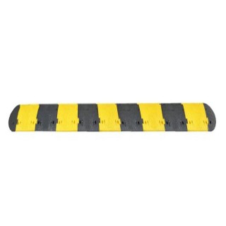 Ralentisseur FAST50 Viso - noir-jaune - 5000x430x50 mm avec fixations et embouts