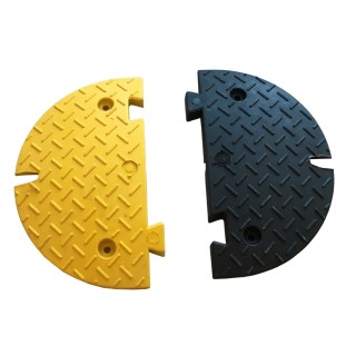 Lot 2 embouts Viso - 1 noir-1 jaune - 500x430x70 mm pour ralentisseur FAST70NJ