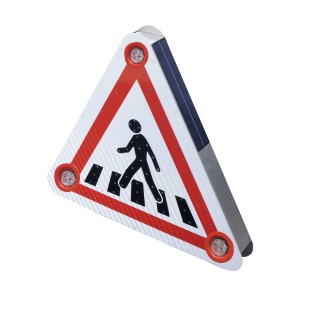 Panneau solaire à Led Viso triangle 70 cm - triflash - PASSAGE 1 PIETON