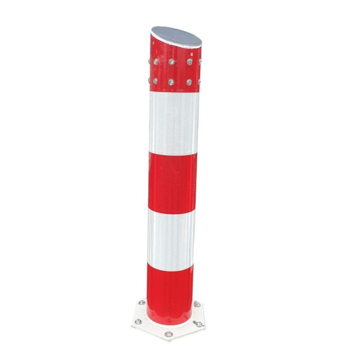 Poteau alu Viso à fixer, avec LED - Ø 160 mm - Bandes réfléchissantes classe 2
