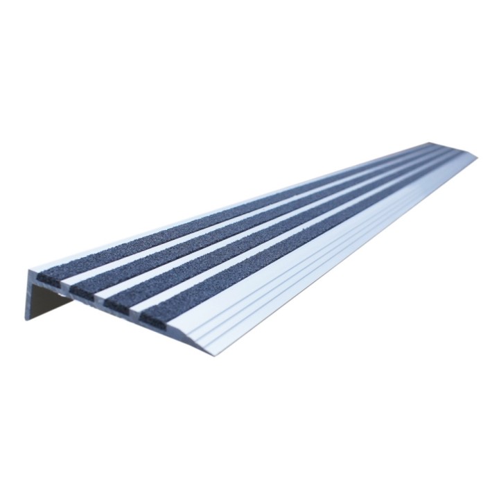 Nez de marche Viso antidérapant - aluminium recouvert de sable quartz 900 x 76 x 20 mm