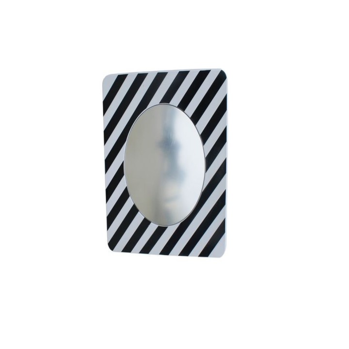 Miroir Viso voie publique Ø 600 mm - Cadre 900 x 900 mm + fixations