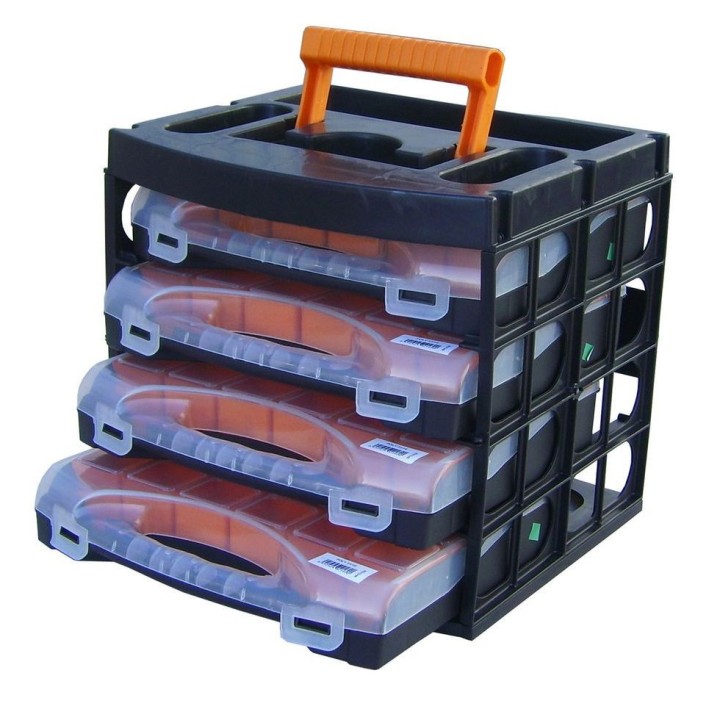 Caisson de transport + 4 mallettes Viso POLY 31-16