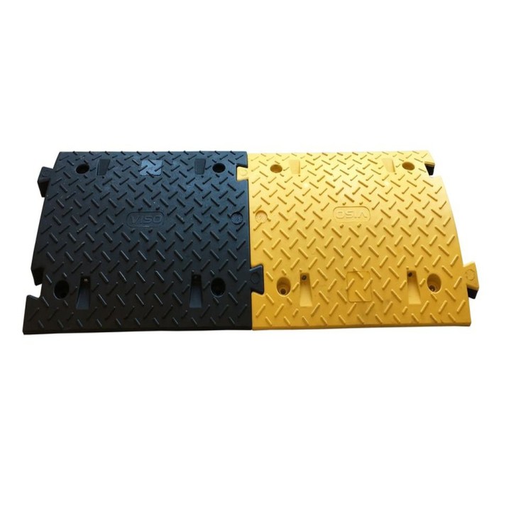 Ralentisseur FAST70 Viso - 1 noir-1 jaune - 500x430x70 mm - Lot 2 éléments