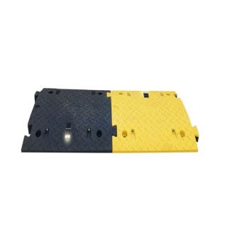 Ralentisseur FASTLED70NJ Viso - 1 noir-1 jaune - 500x430x70 mm avec LED solaire - Lot 2 éléments