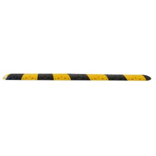Ralentisseur poids lourds Viso - jaune-noir - 5000 x 500 x 70 mm avec fixations tous supports