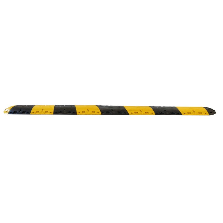 Ralentisseur poids lourds Viso - jaune-noir - 5000 x 500 x 70 mm avec fixations tous supports
