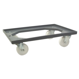 Plateforme à roulettes Viso polypropylène pour bacs de manutention - charge maxi 250 Kg