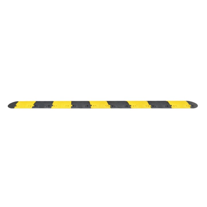 Ralentisseur FAST70 Viso - noir-jaune - 5000x430x70 mm avec fixations et embouts