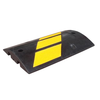 Ralentisseur EASYFAST Viso - Noir-jaune avec fixations - 500x300x75 mm