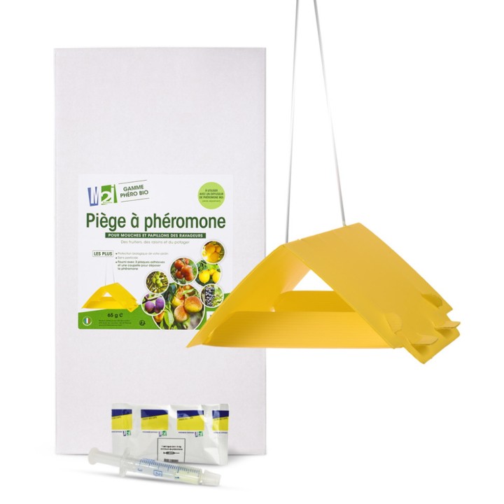 Kit Pomme : 1 piège Delta Trap + 1 diffuseur seringue Cydia Pro Caps contre la carpocapse des pommes et poires