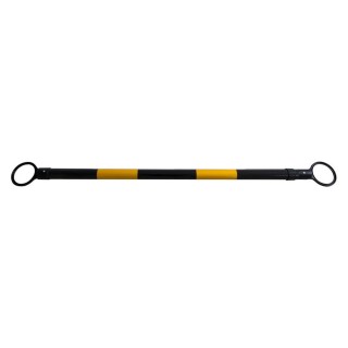 Barre extensible Viso pour cône - 2 anneaux - Noir-jaune