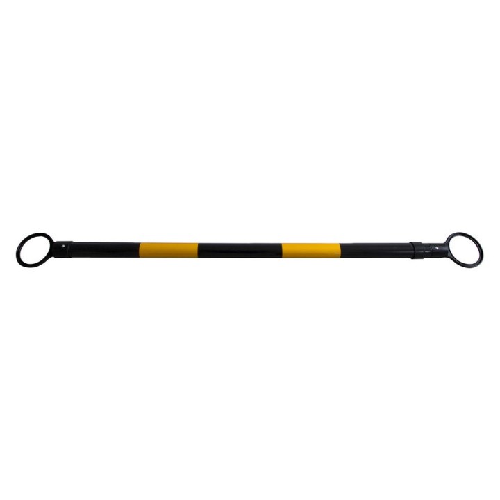 Barre extensible Viso pour cône - 2 anneaux - Noir-jaune