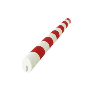 Lot 5 protections EVA Viso rond fendu 20-8mm - rouge-blanc