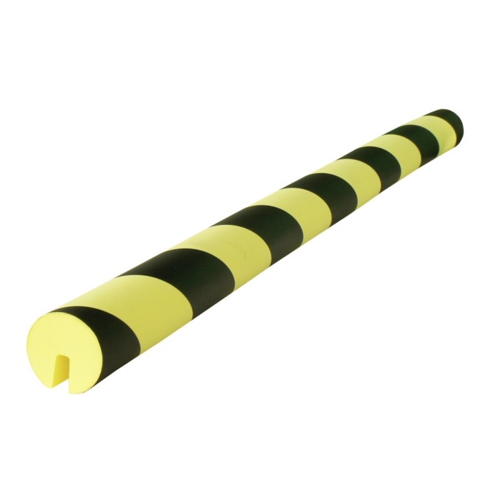 Lot 5 Protections EVA Viso rond fendu 20-8mm - noir-jaune
