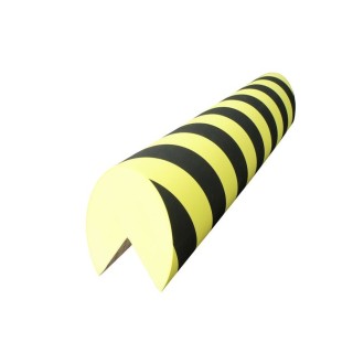 Lot 2 protections droites rigides Viso mousse - noir-jaune