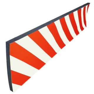Lot 5 protections souples Viso - rouge-blanc - 300 x 1000 x 20 mm