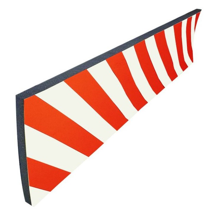 Lot 5 protections souples Viso - rouge-blanc - 300 x 1000 x 20 mm