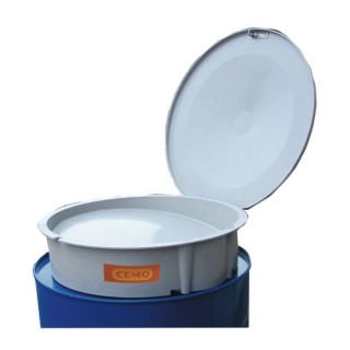Entonnoir PFV Cemo avec couvercle pour fût acier 200 L