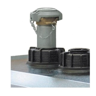 Tube aspiration Cemo, raccord pompier alu 2" pour cuve UNI jusqu'à 1500 L