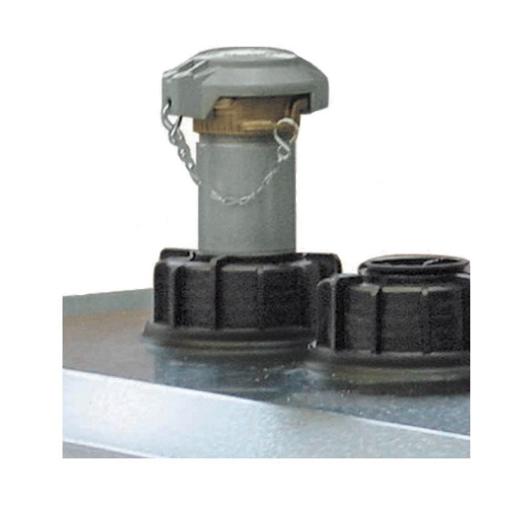 Tube aspiration Cemo, raccord pompier alu 2" pour cuve UNI jusqu'à 1500 L