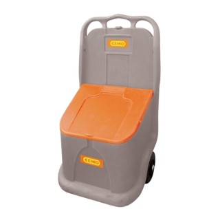 Coffre à sel PE mobile Cemo 75 L