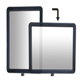 Support affiche rotatif Viso mode paysage ou portrait - Plastique -Noir - Format A4