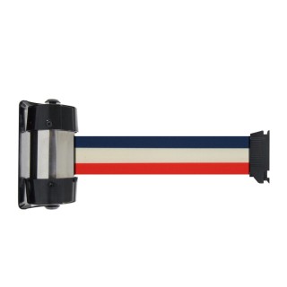 Enrouleur mural Viso RW20 - sangle premium bleue-blanche-rouge - 2 m