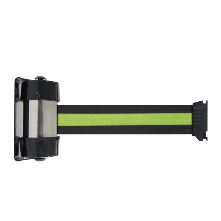 Enrouleur mural Viso RW20 - sangle premium noire-jaune-noire - 2 m
