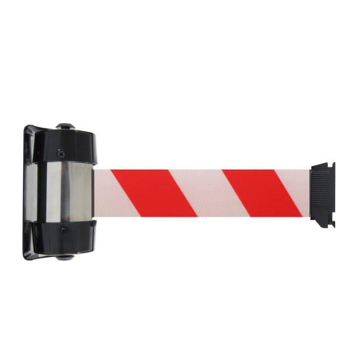 Enrouleur mural Viso RW20 - sangle premium rouge-blanche - 2 m